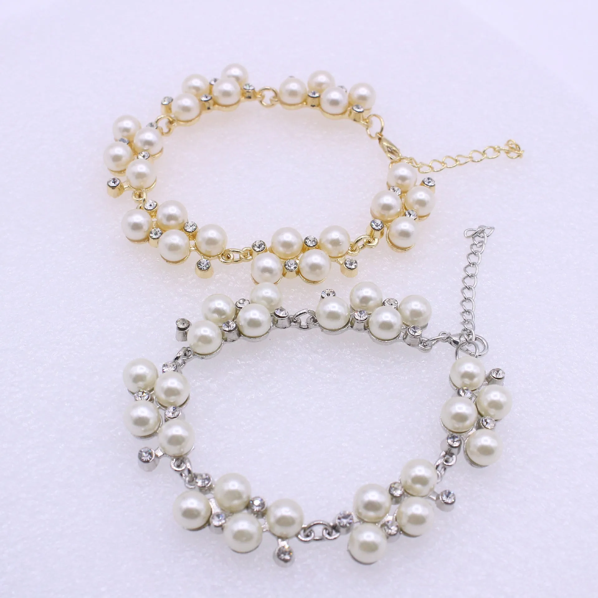 Pearl And Diamond Bracelet