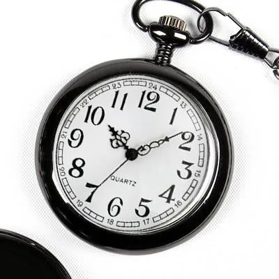 Personalized Gunmetal Finish Pocket Watch
