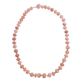 Pink Opal Beaded Necklace 220 (40cm)