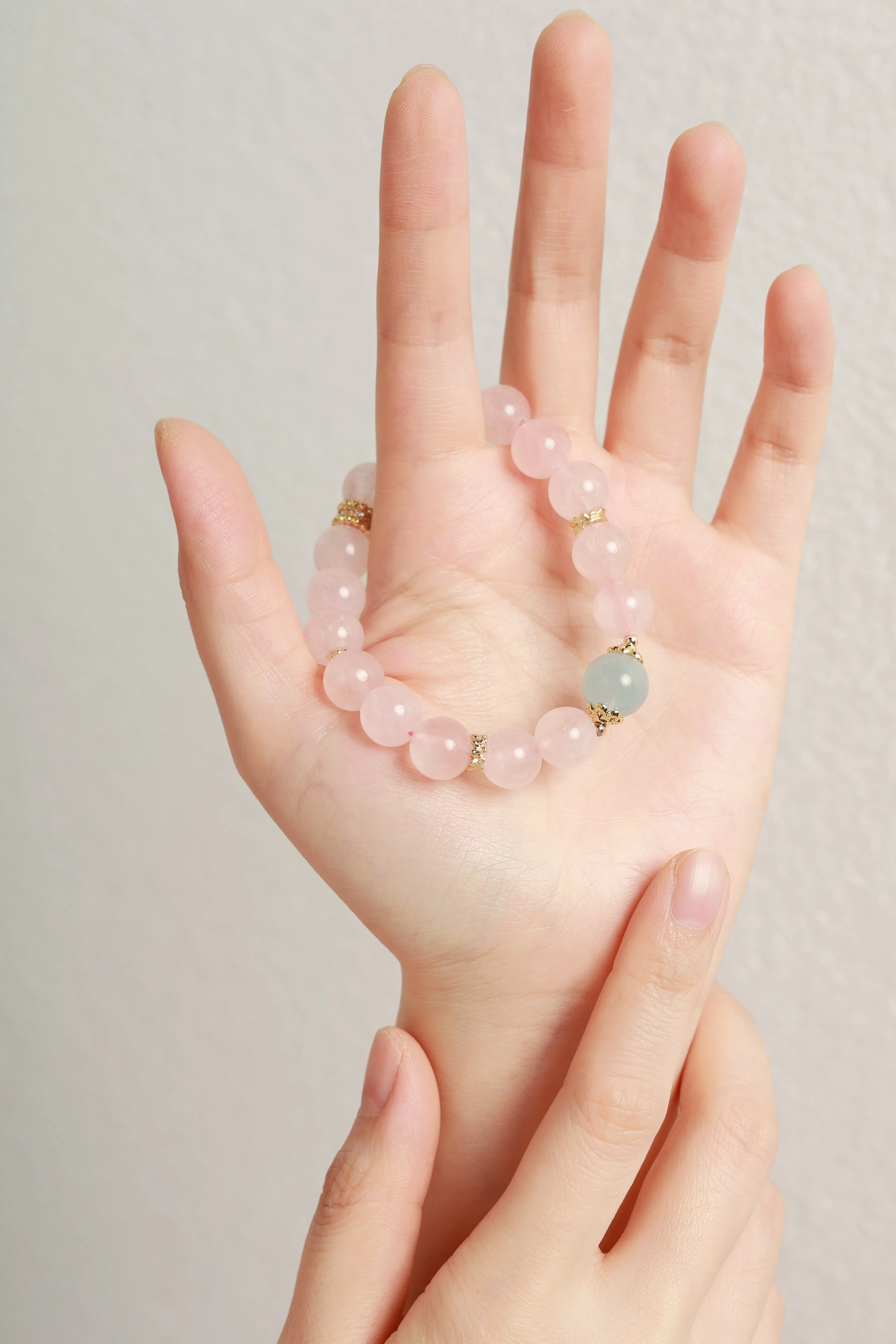 Pure Love - Rose Quartz & Aquamarine Bracelet