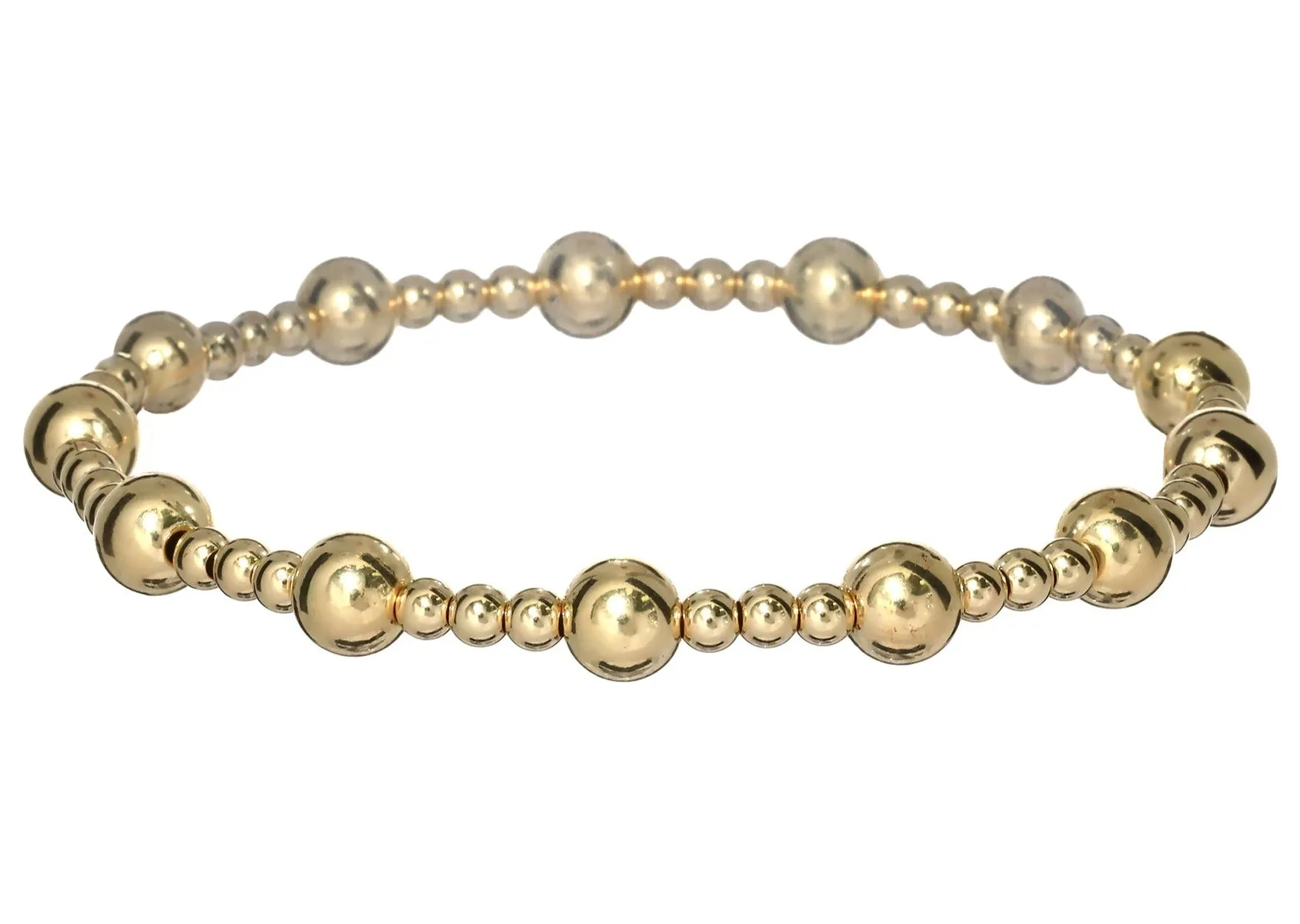 "JASMINE" 14k gold-filled beaded bracelet