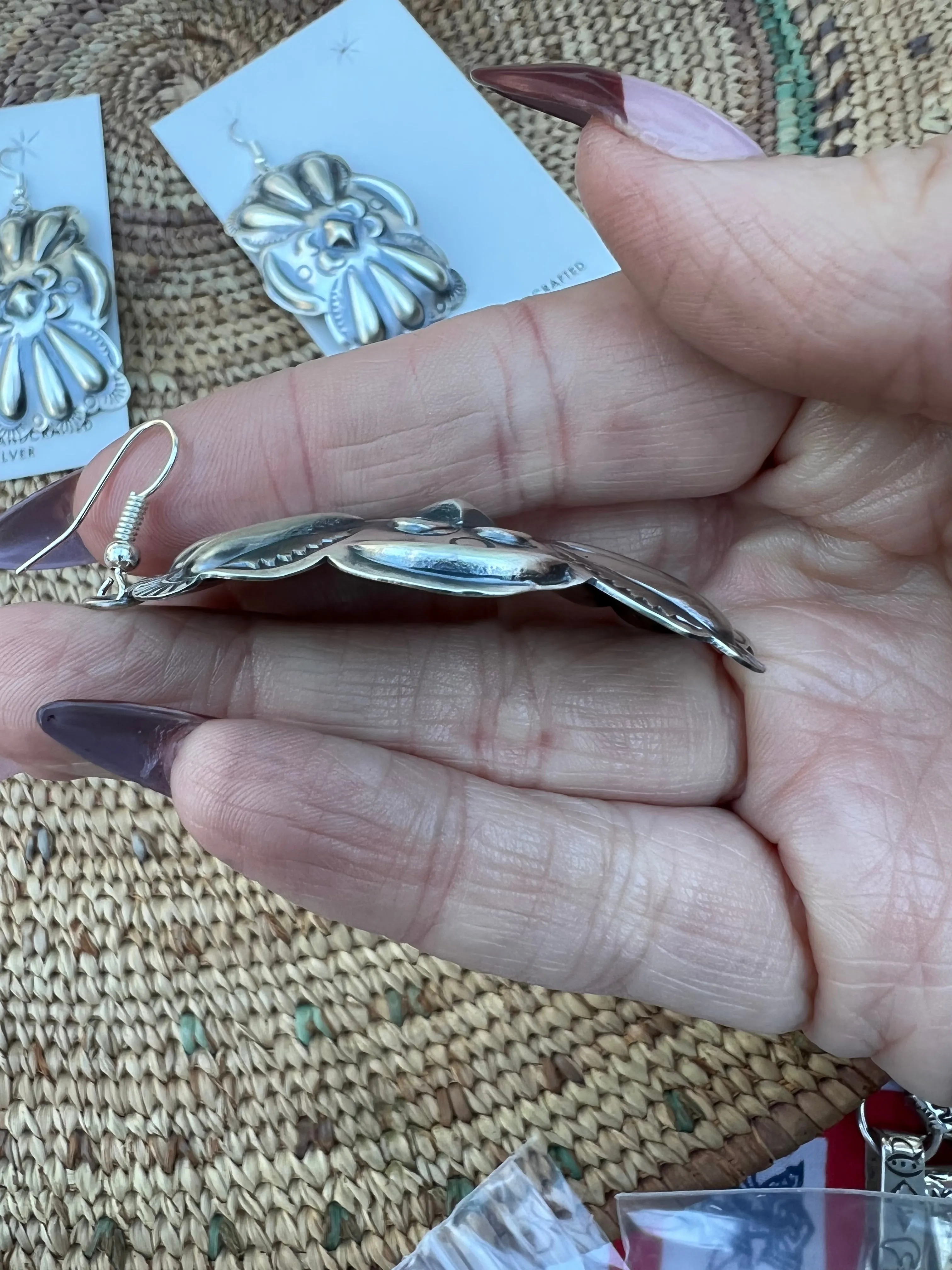 Repousse Concho Earrings