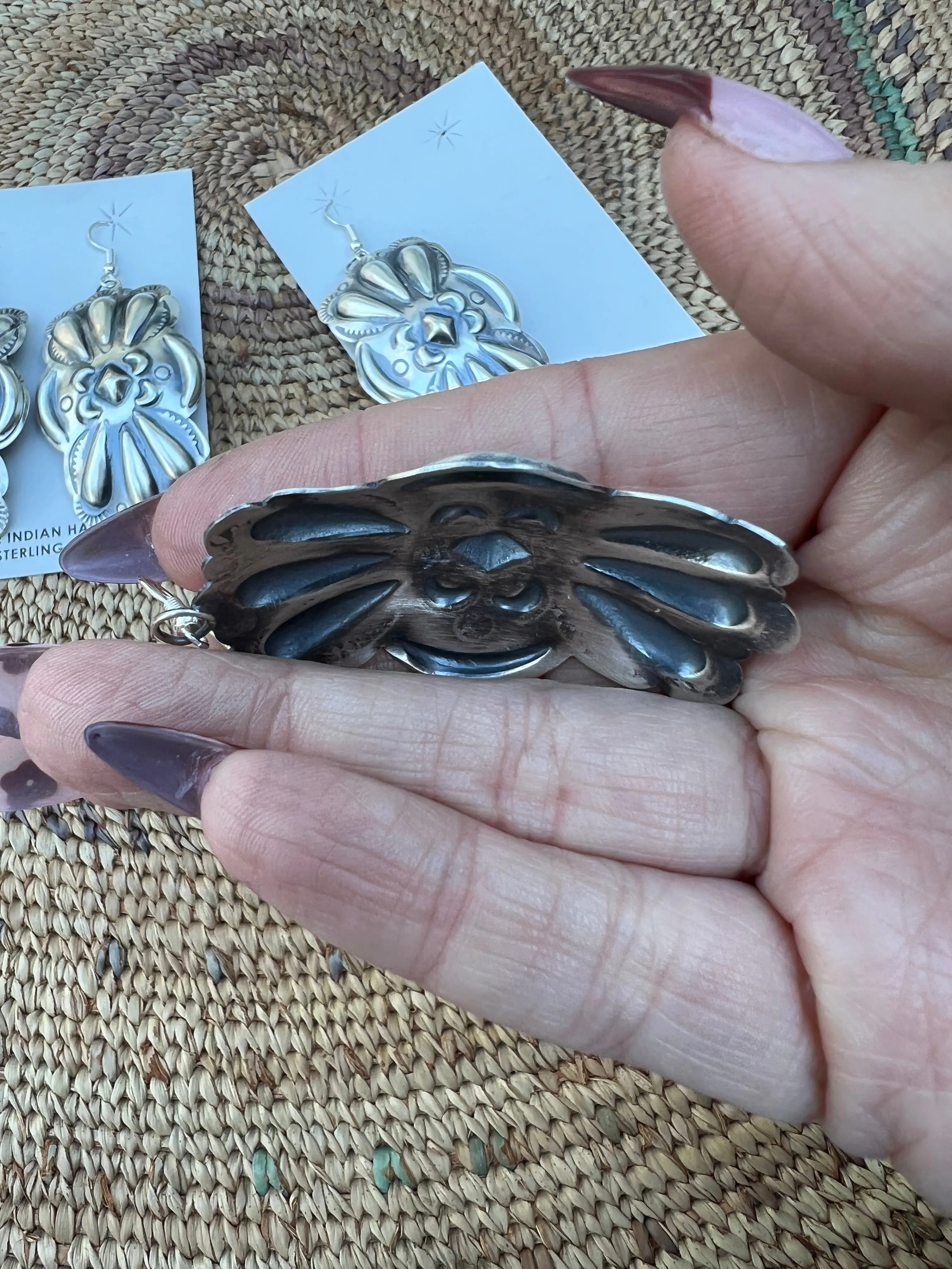 Repousse Concho Earrings
