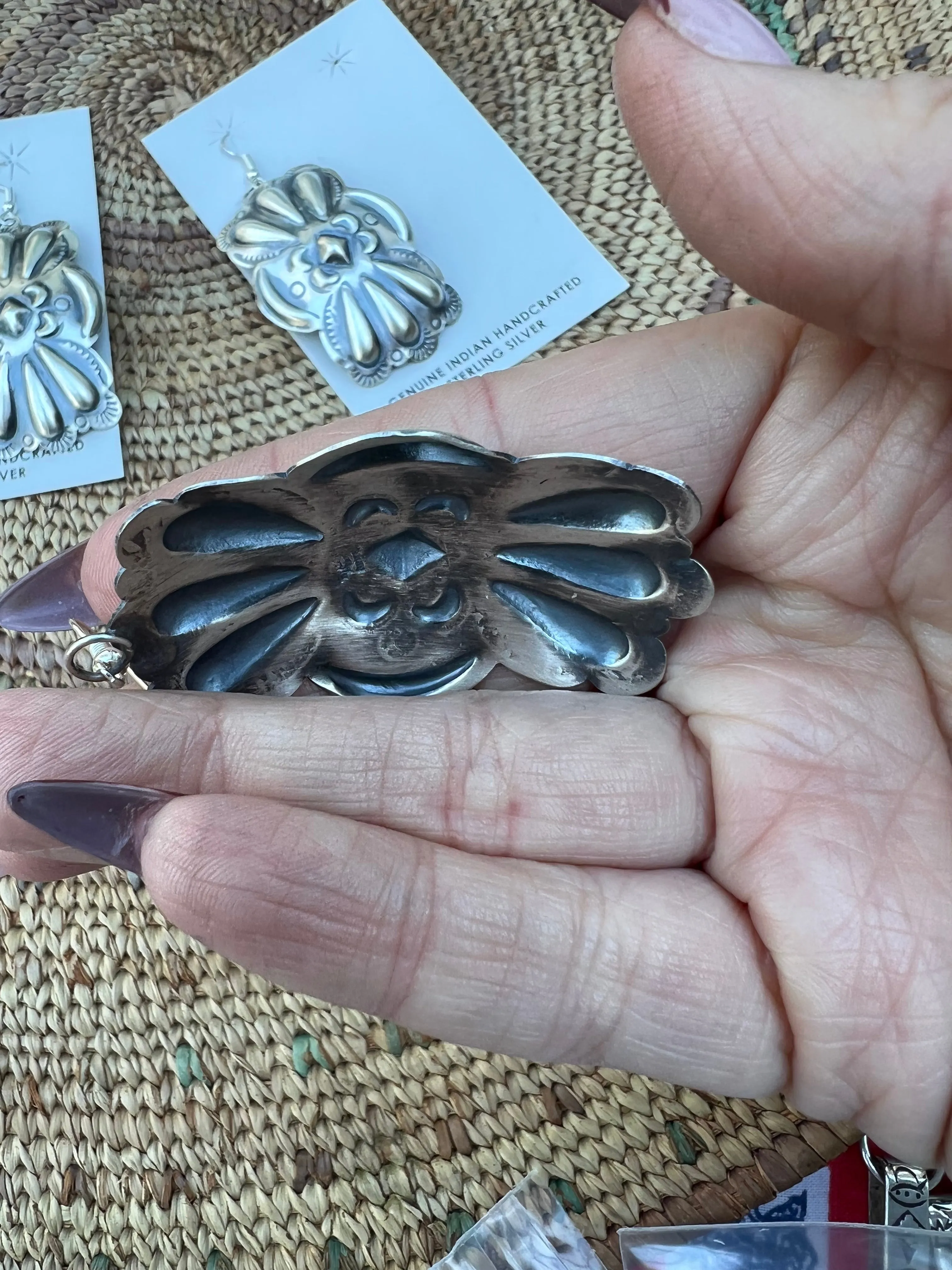 Repousse Concho Earrings
