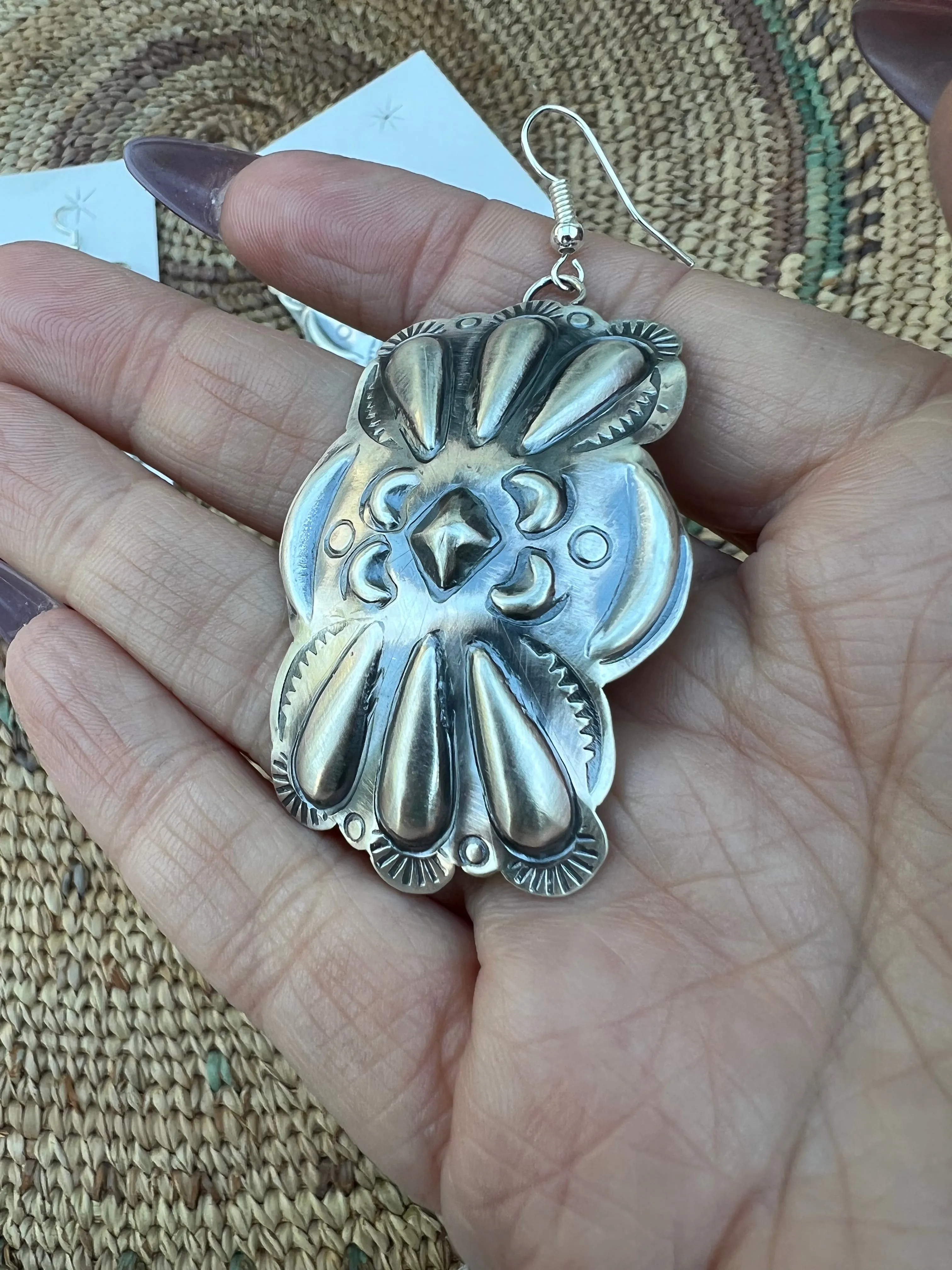 Repousse Concho Earrings