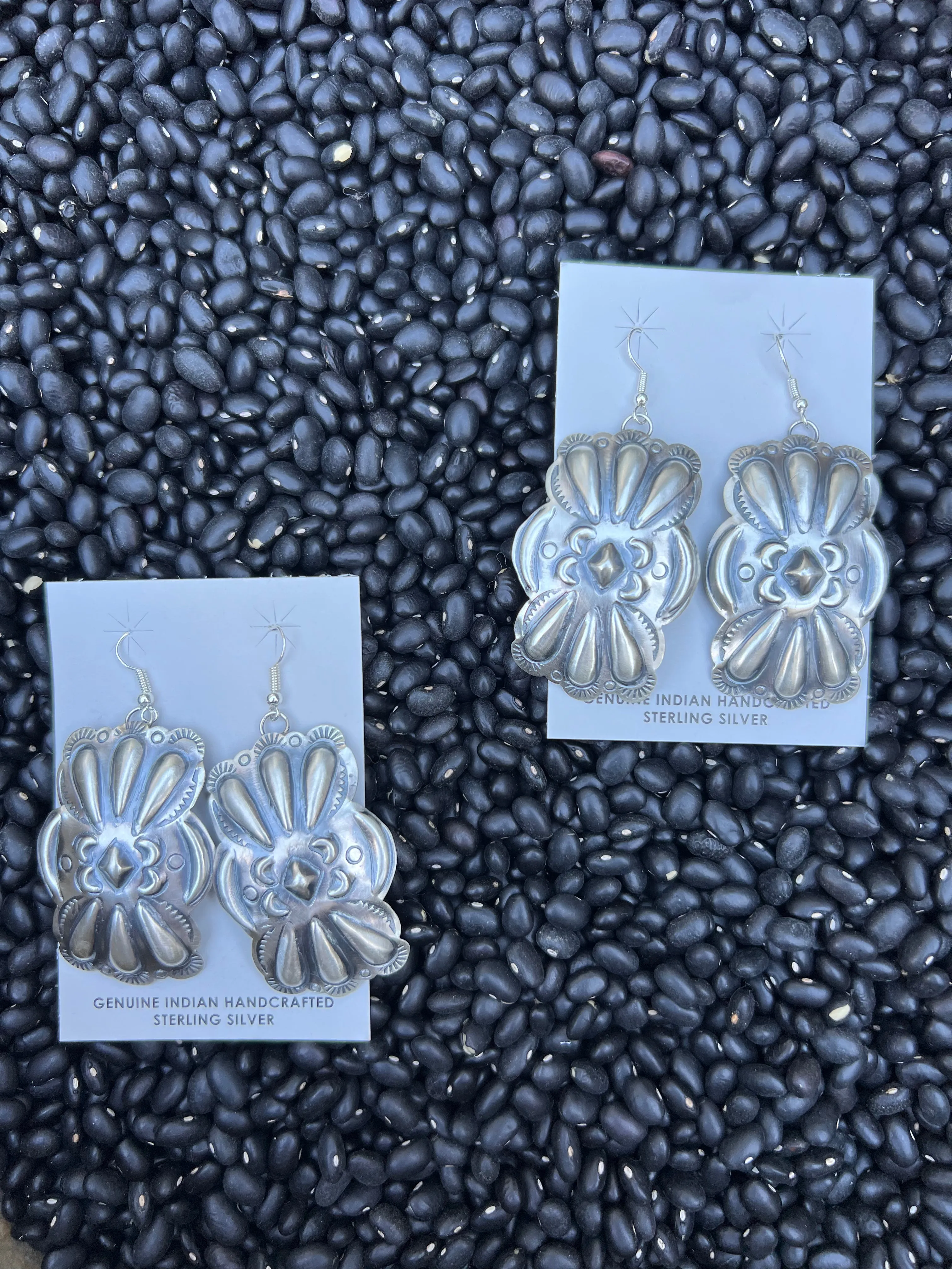 Repousse Concho Earrings