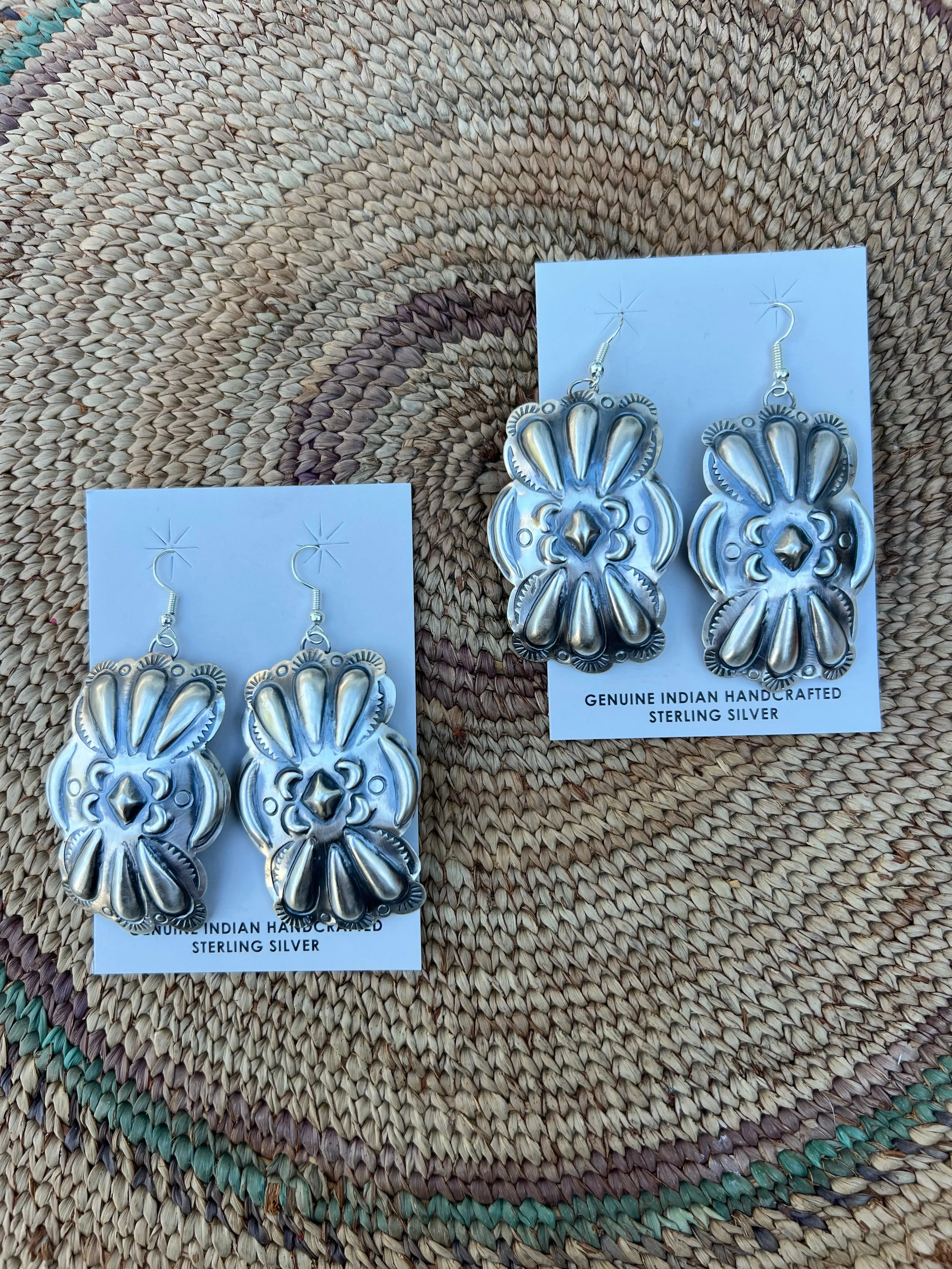 Repousse Concho Earrings