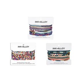 Sage Confetti 10 Strand Bracelet