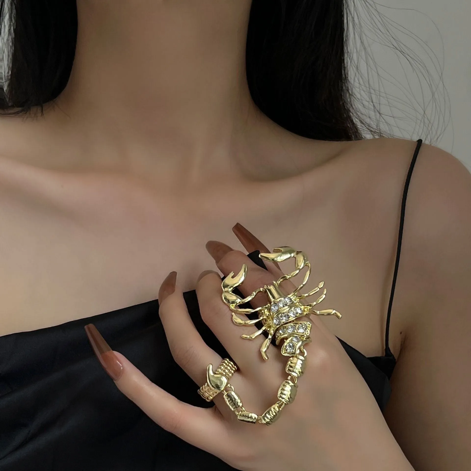 Scorpion Alloy Silver Gold Plated Finger Ring