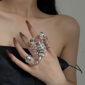 Scorpion Alloy Silver Gold Plated Finger Ring