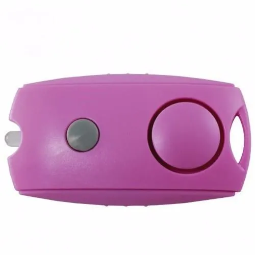 Squeeze Panic Alarm Personal Safety Flashlight Key Chain Belt Clip