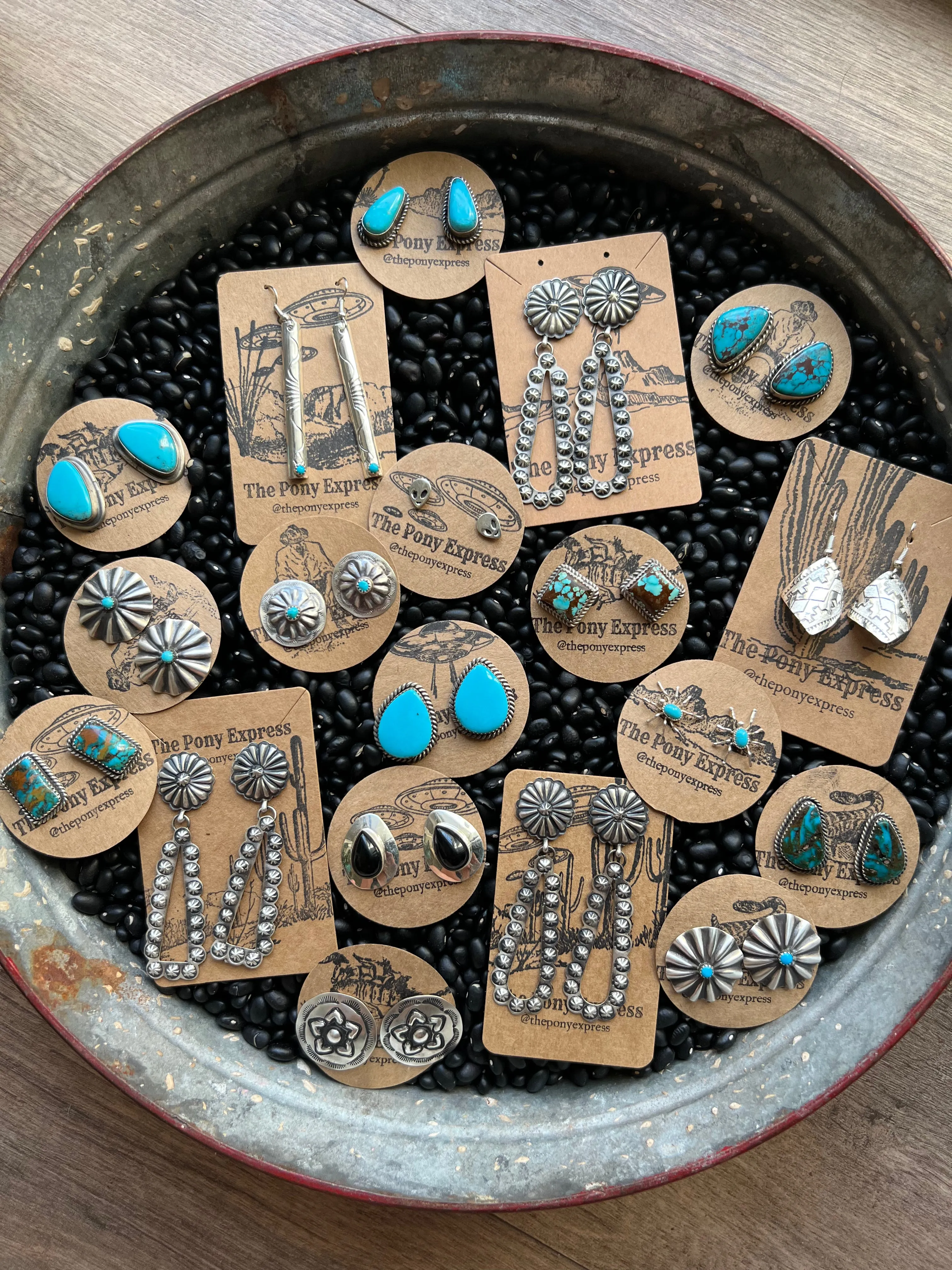 Starburst Concho Earrings
