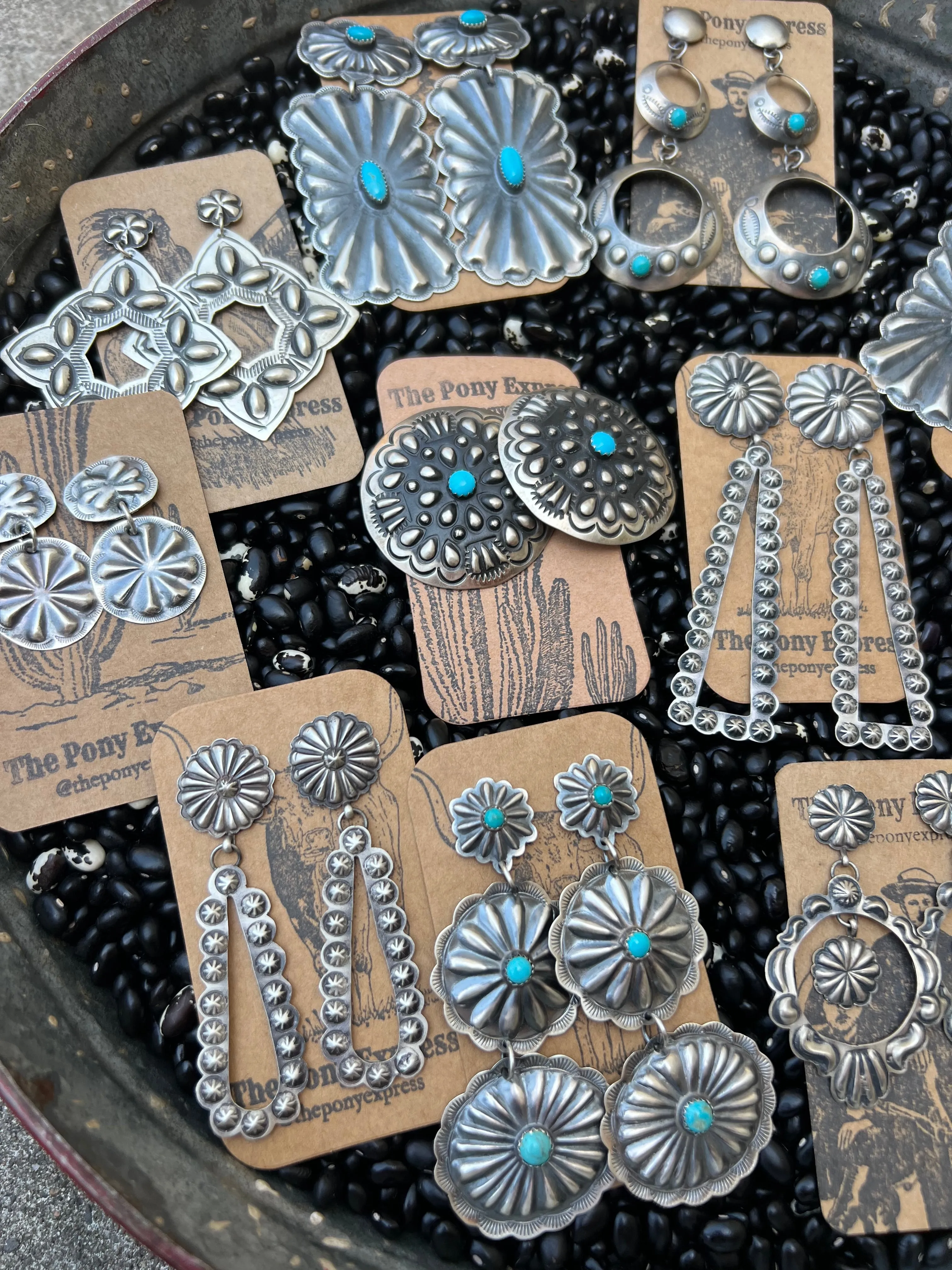 Starburst Concho Earrings