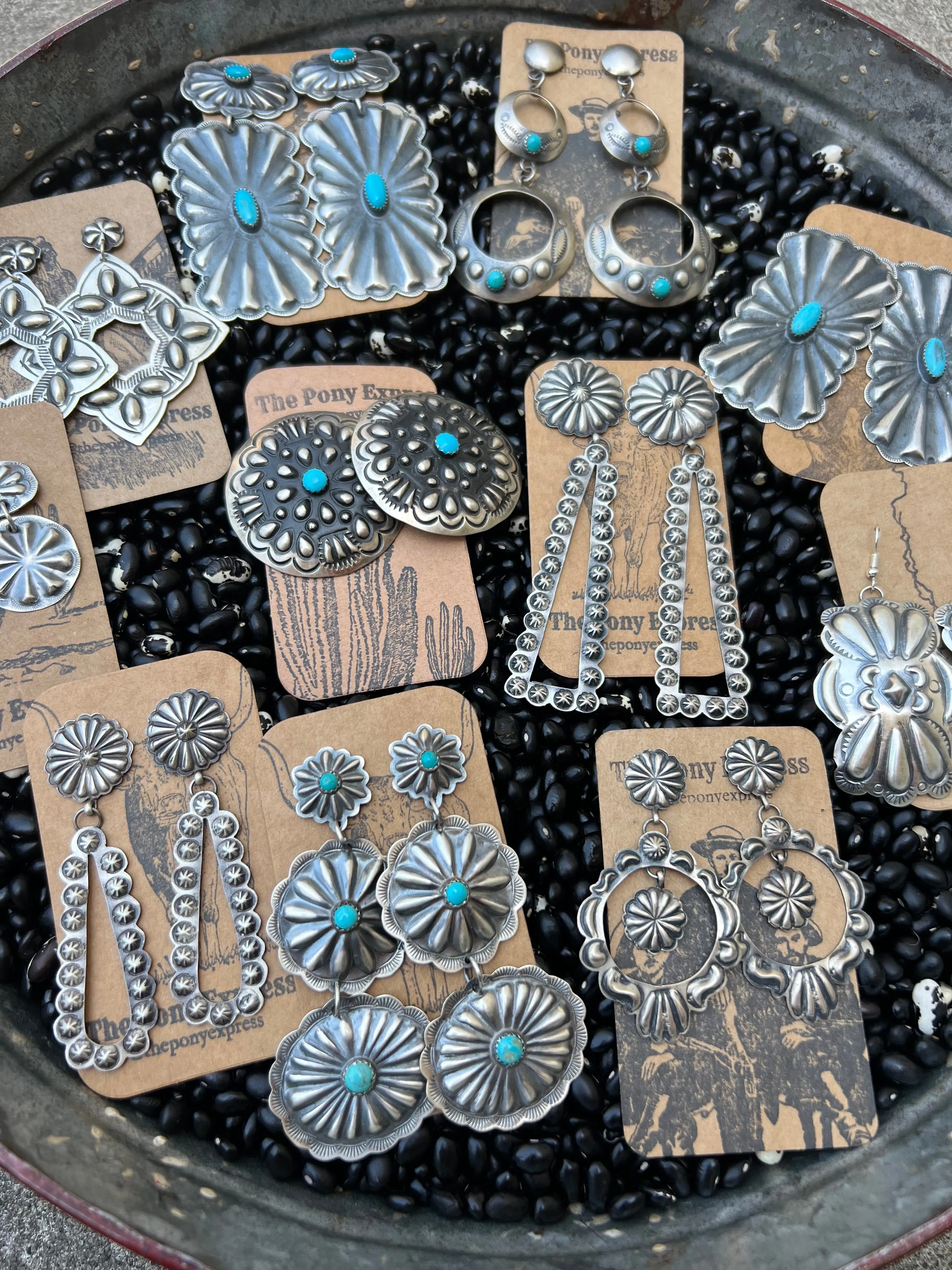 Starburst Concho Earrings