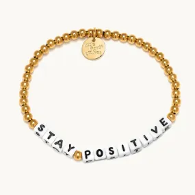 Stay Positive- Gold Plated  Bead Pattern: Gold Plated