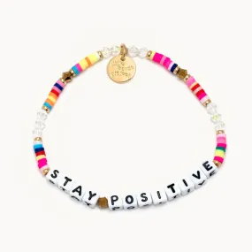Stay Positive Rainbow Bracelet - S/M