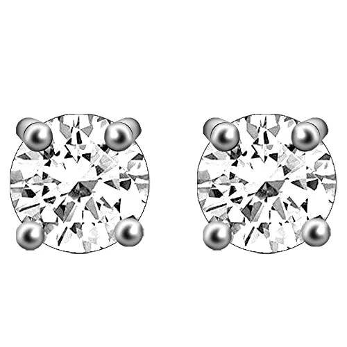 Sterling Silver Earrings For Women Silver Stud Hypoallergenic Earrings 8x8 mm