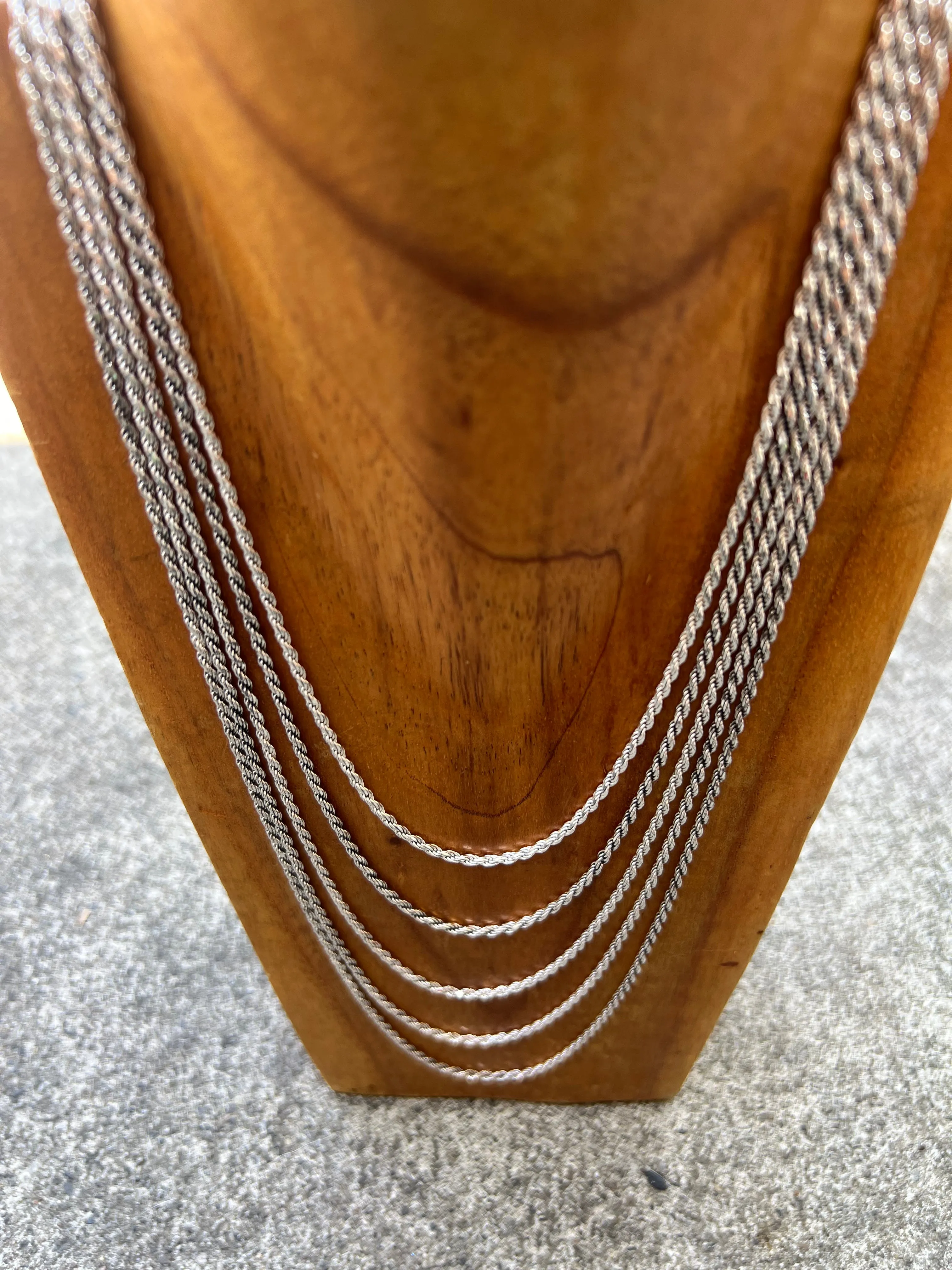Sterling Silver Rope Chain 2.5mm