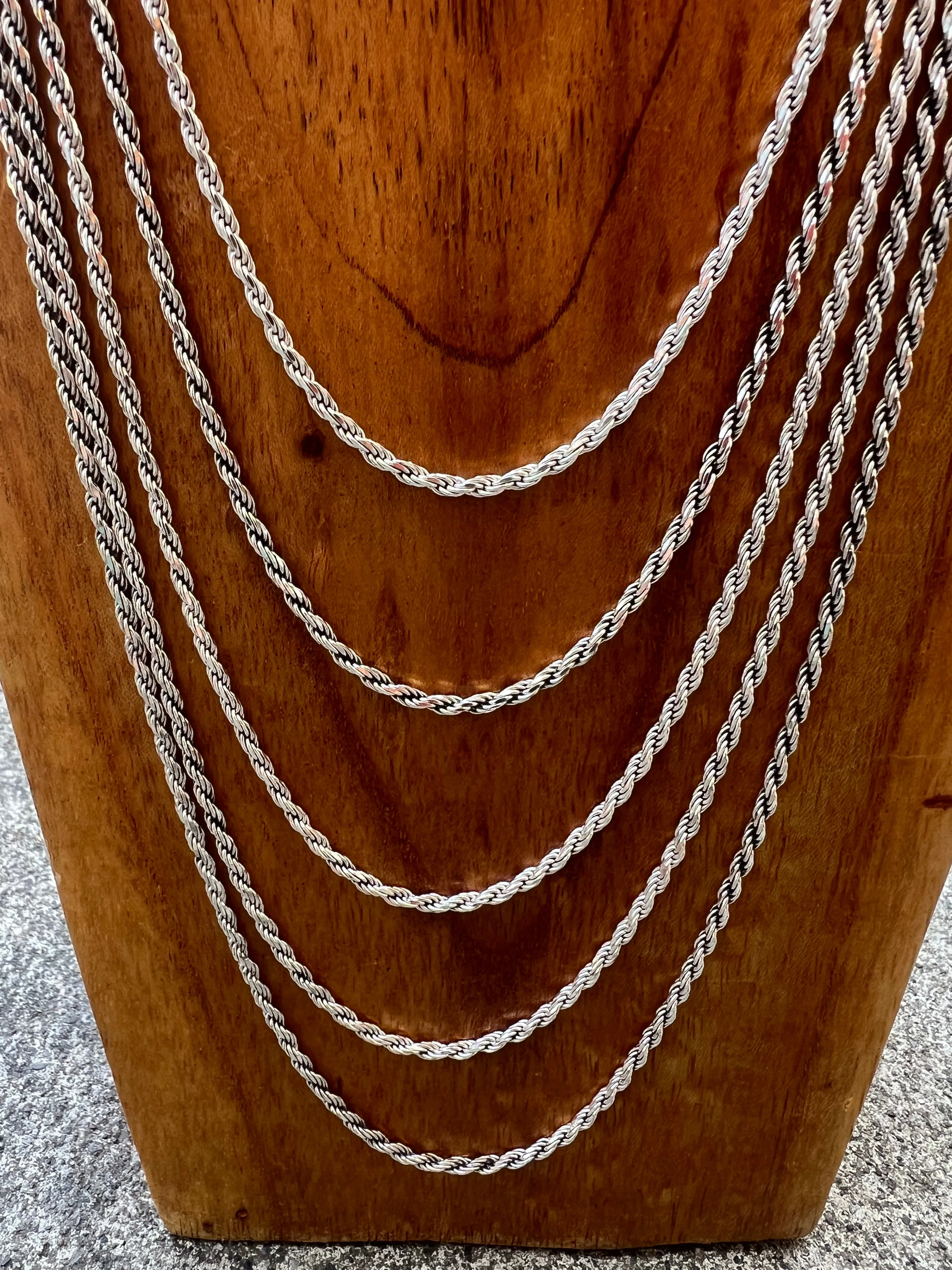 Sterling Silver Rope Chain 2.5mm