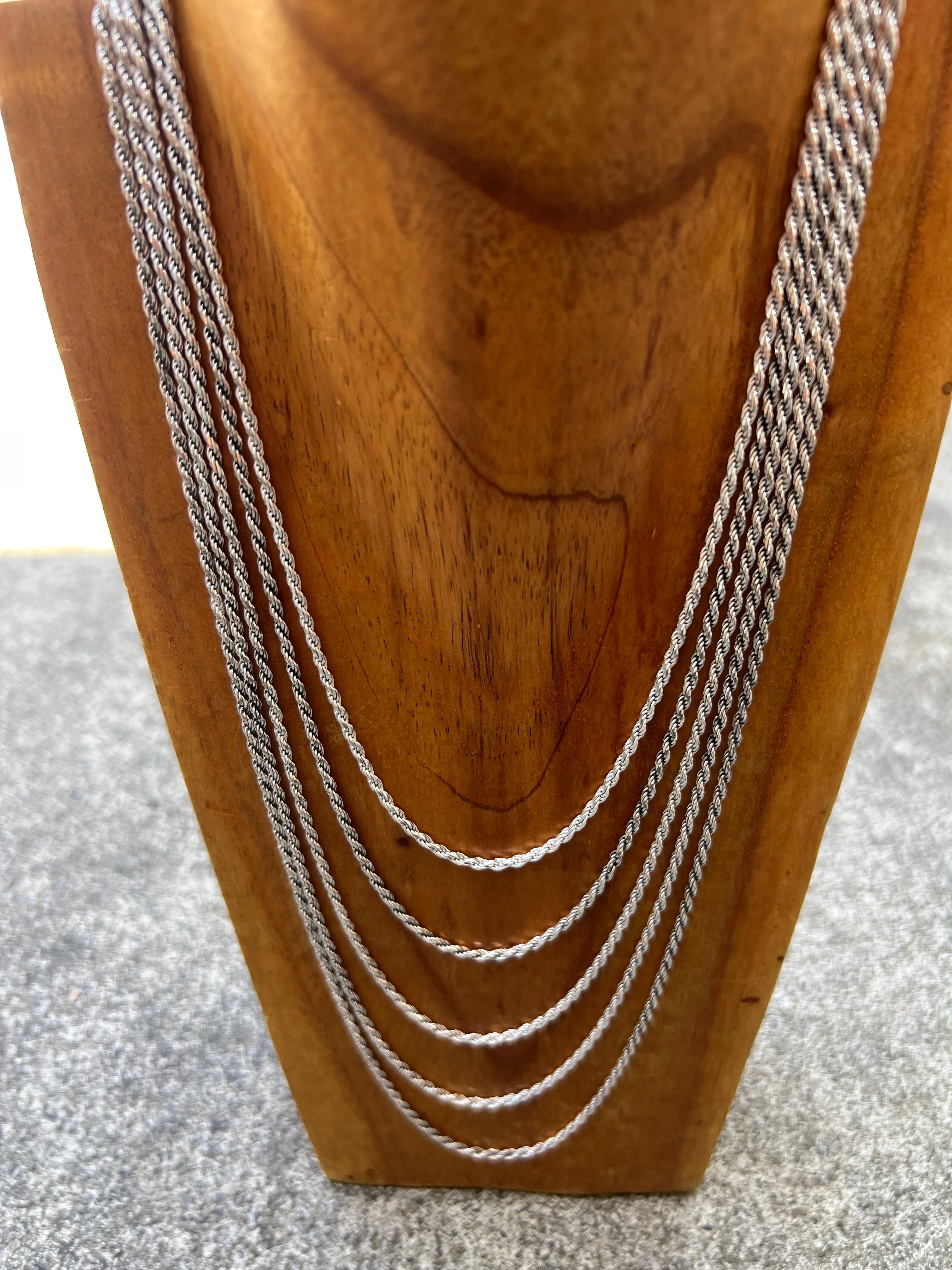 Sterling Silver Rope Chain 2.5mm
