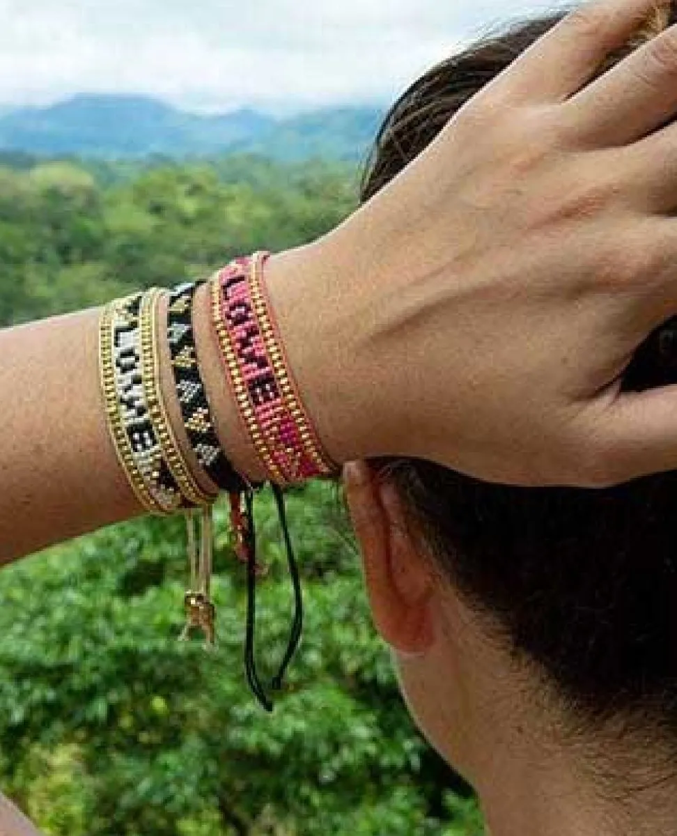 Taj LOVE Bracelet - White & Black