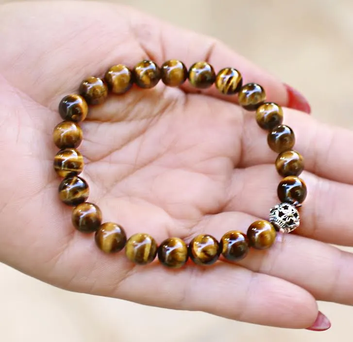 Tiger Eye Genuine Crystal Bracelet