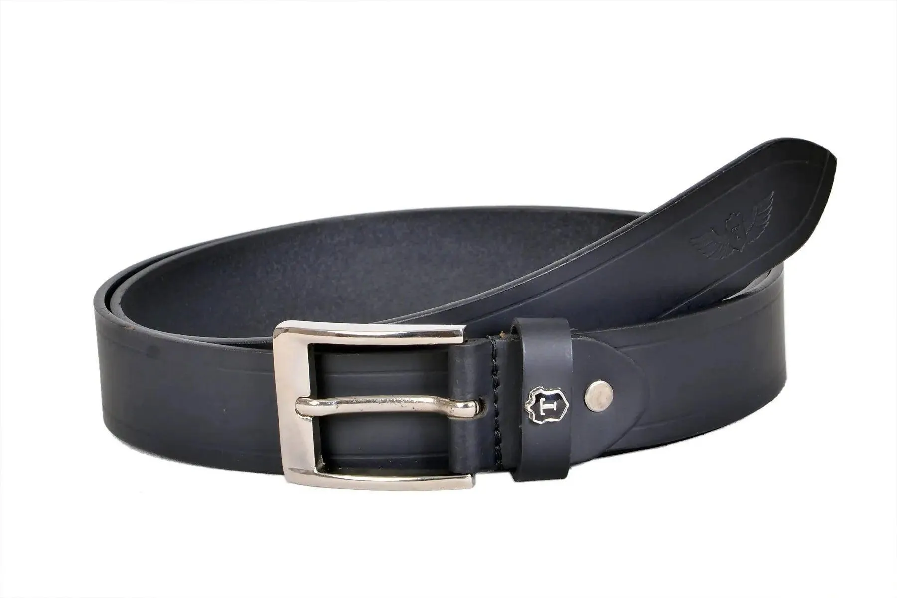 TLP Leather Belt for Men Colour - Black (SKU BELT-10022)