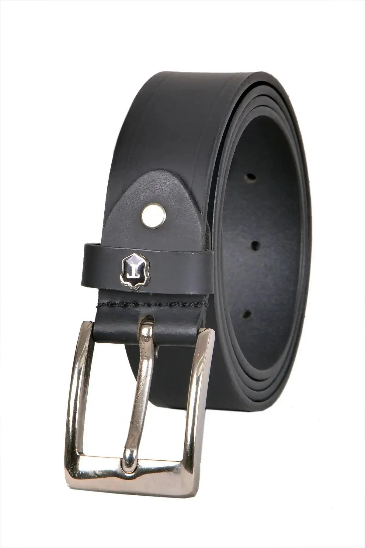 TLP Leather Belt for Men Colour - Black (SKU BELT-10022)