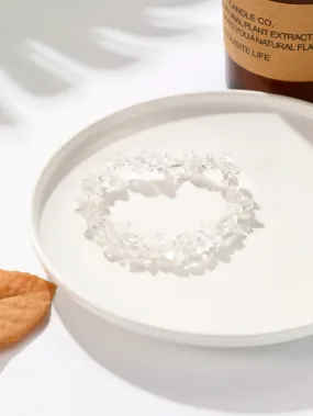 Transparent Crystal Beaded Bracelet Women Bracelet Stackable Bracelet Crafted