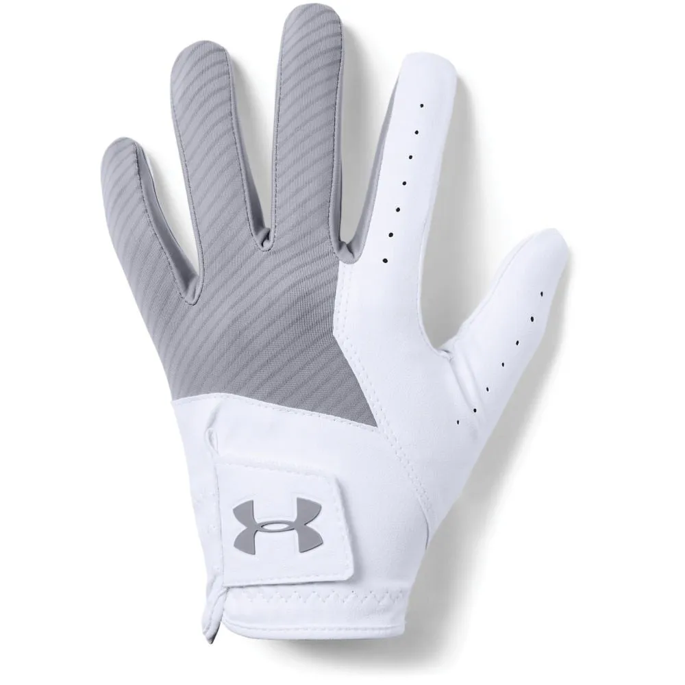 Under Armour Medal Golf Glove - Steel/White