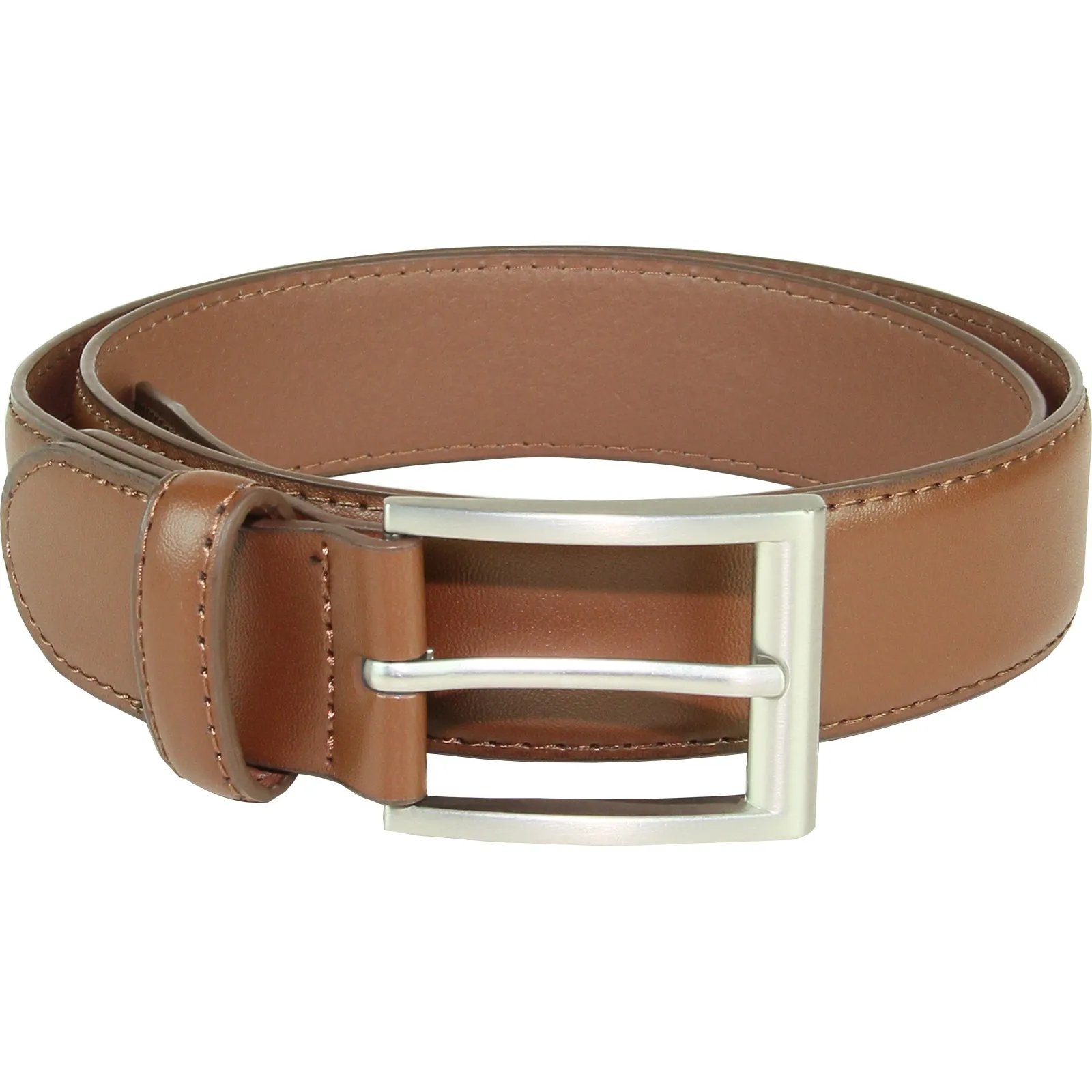 Vangelo Men Genuine Leather Classic Dress KAISER Belt Brown