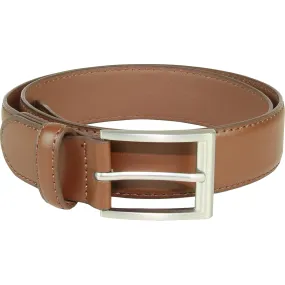 Vangelo Men Genuine Leather Classic Dress KAISER Belt Brown