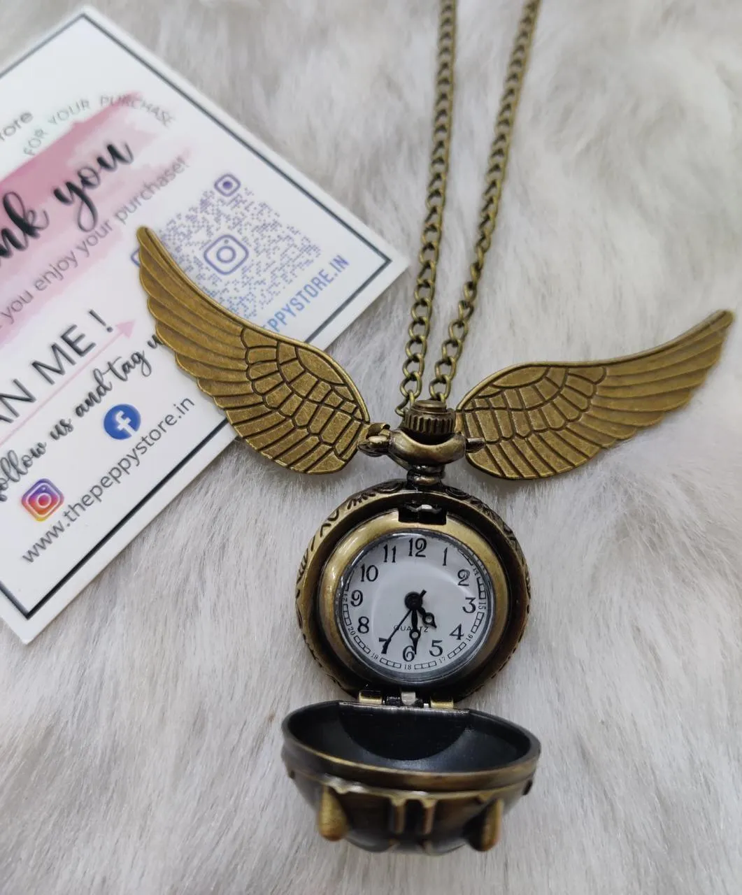 Vintage Pocket Watch With Chain