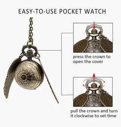 Vintage Pocket Watch With Chain