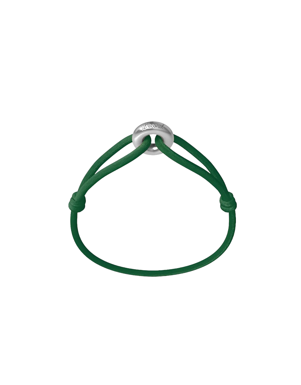 Wecord Silver Soho Cord Bracelet - Green