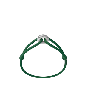 Wecord Silver Soho Cord Bracelet - Green