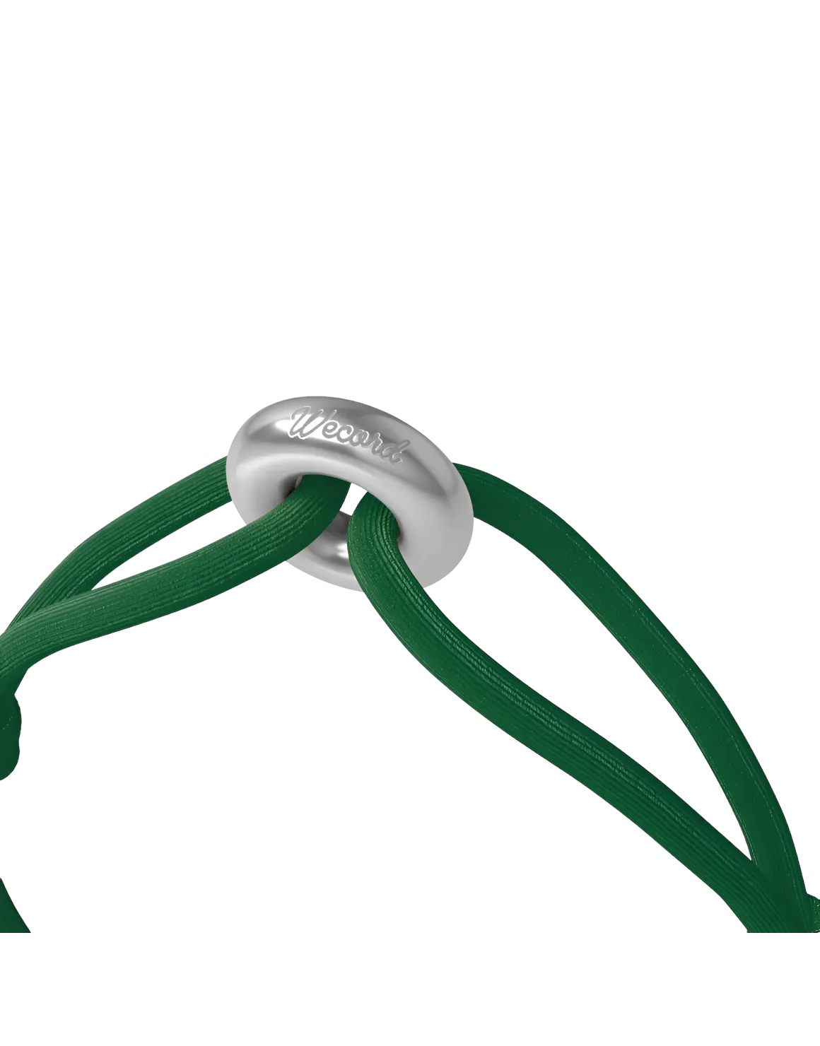 Wecord Silver Soho Cord Bracelet - Green