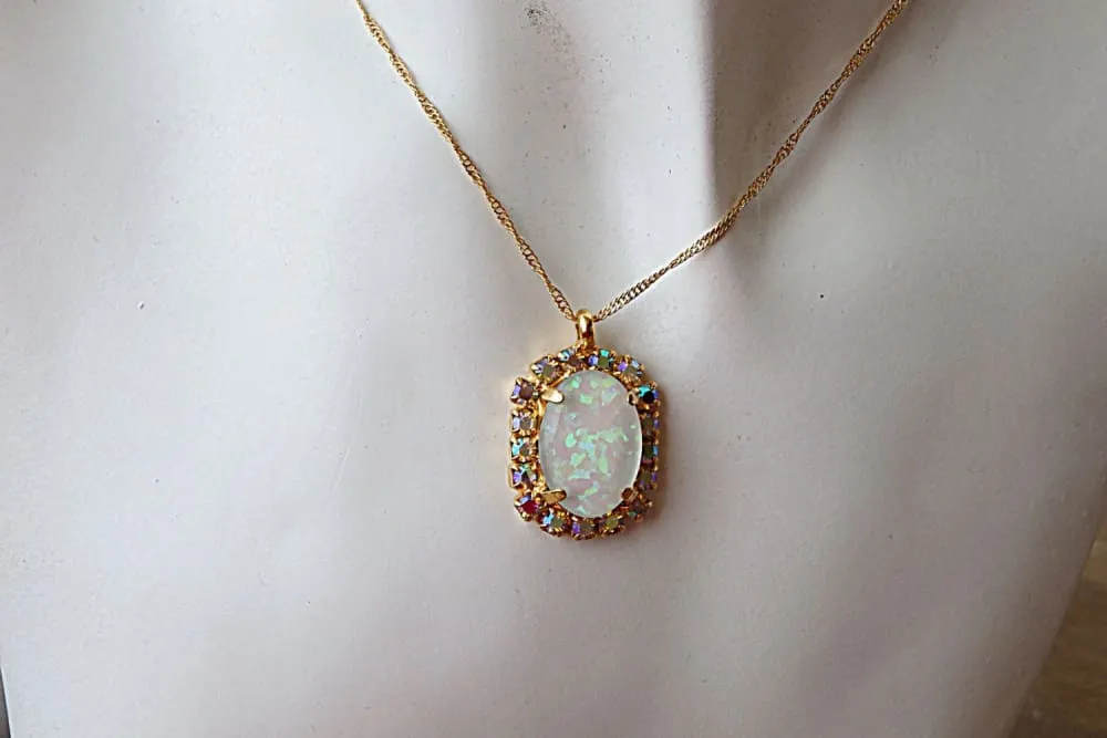 White Opal Necklace