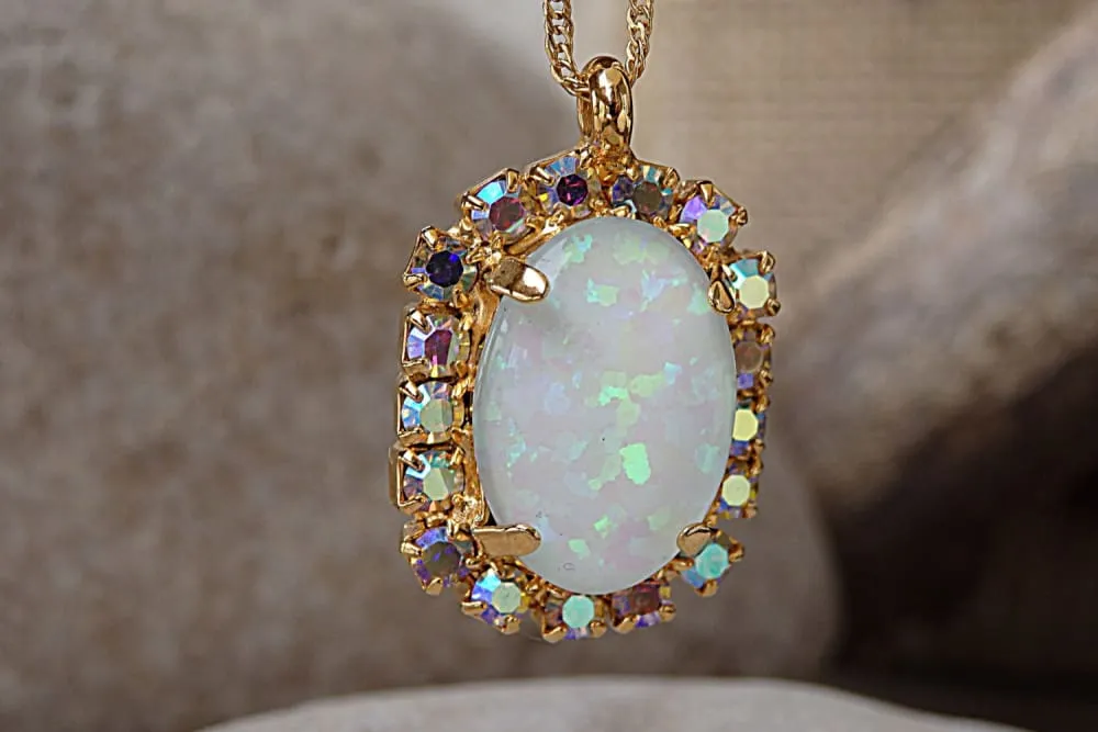 White Opal Necklace