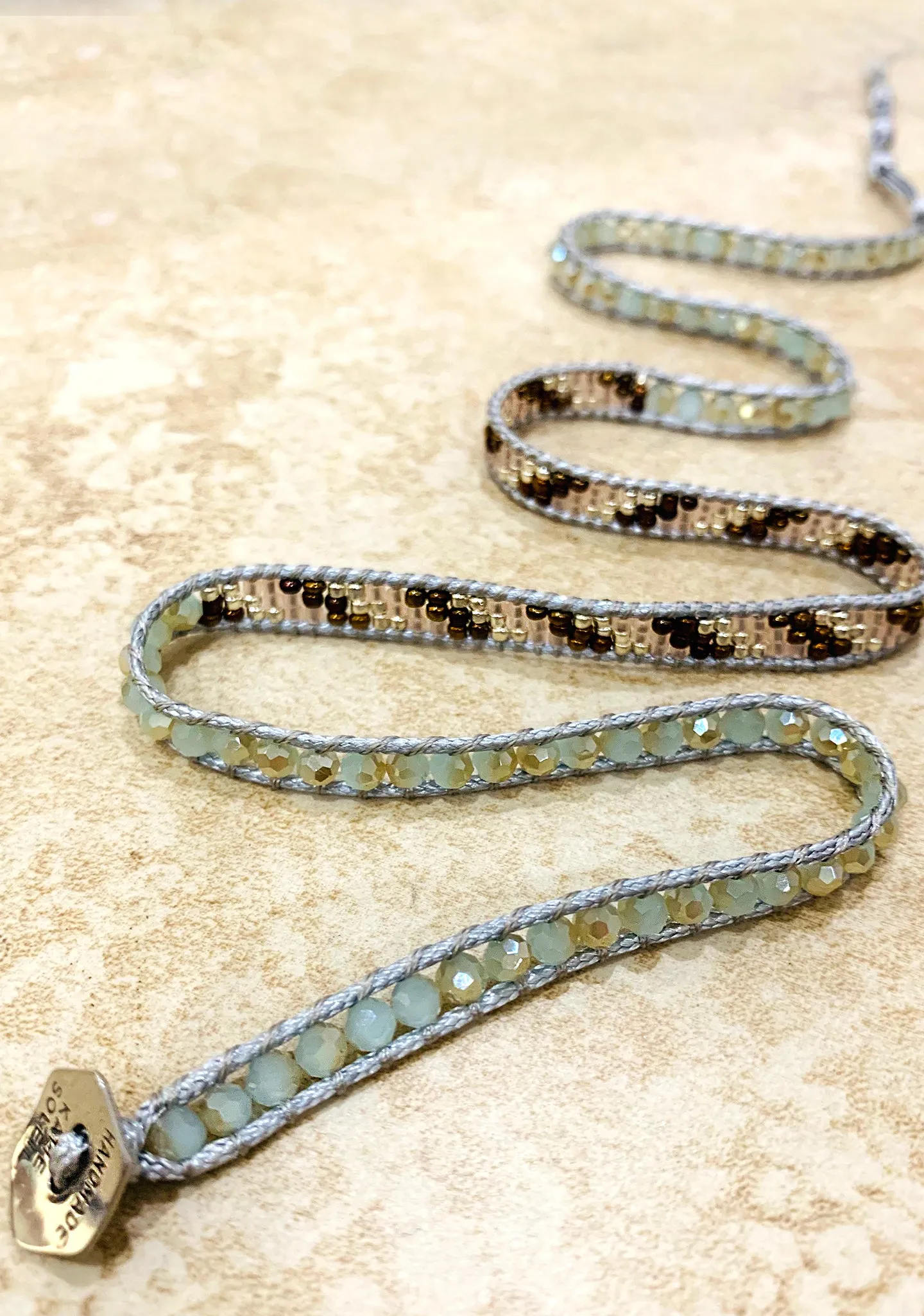 X Katie Soleil Sienna Triple Wrap Beaded Bracelet