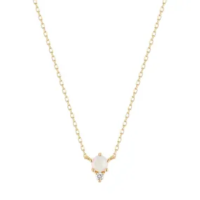 ZENA | Opal and Diamond Necklace